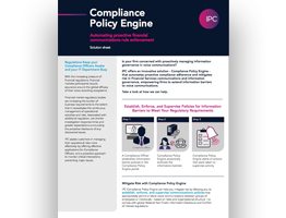 Compliance Policy Engine Solution Sheet