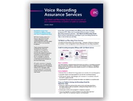 Voice Recording Assurance Services